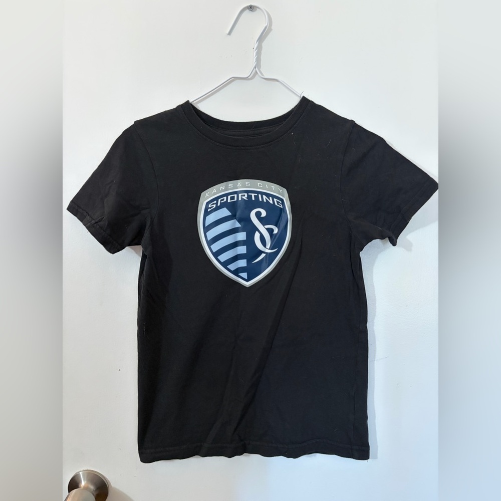 Youth Medium 8-10 Sporting Kansas City Black T-Shirt Tote2